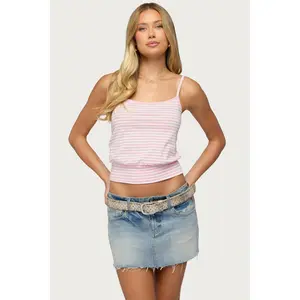 Hazelina Striped Tank Top