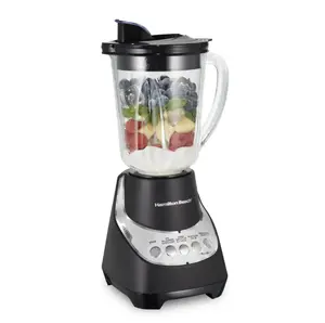 Hamilton Beach Wave Action Blender for Kitchen, 48 oz Jar for Smoothies and Shakes, Black