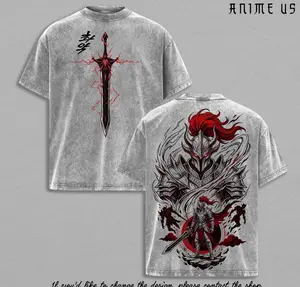 Igris Solo Leveling ARISE Vintage Washed T-Shirt, Hoodie, Shadow Knight Commander Graphic Tee, Anime Streetwear Oversized Shirt NZU