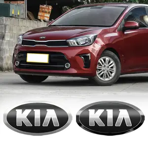 Kia Car Emblem Modern Chrome Finish UV Resistant Scratch Proof Weatherproof Easy DIY Installation Fits Kia Sportage Picanto Optima Forte Rio Stinger K5 Stonic Car Stickers