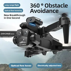 Entry-Level C10PRO Professional Drone: 360 ° Obstacle Avoidance, Optical Flow Hover, One-Button Takeoff/360 ° Stunt Rolling, Three Cameras, GPS/Wi-Fi/FPV, APP Control, Lightweight Foldable ABS Shell, 8-10 Minutes Battery Life, Indoor and Outdoor Compatibl