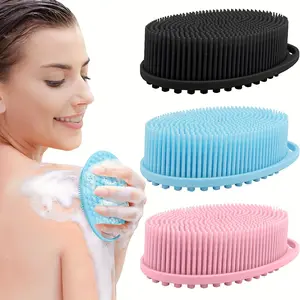 Soft Hair Washing Brush, Silicone Massage Shampoo Brush, Household Silicone Hair Washing and Bathing Brush