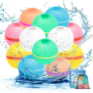 12 Pcs Reusable Water Balloons - Mess-Free Quick Fill Silicone Water Bombs| Ultimate Summer Pool Toys