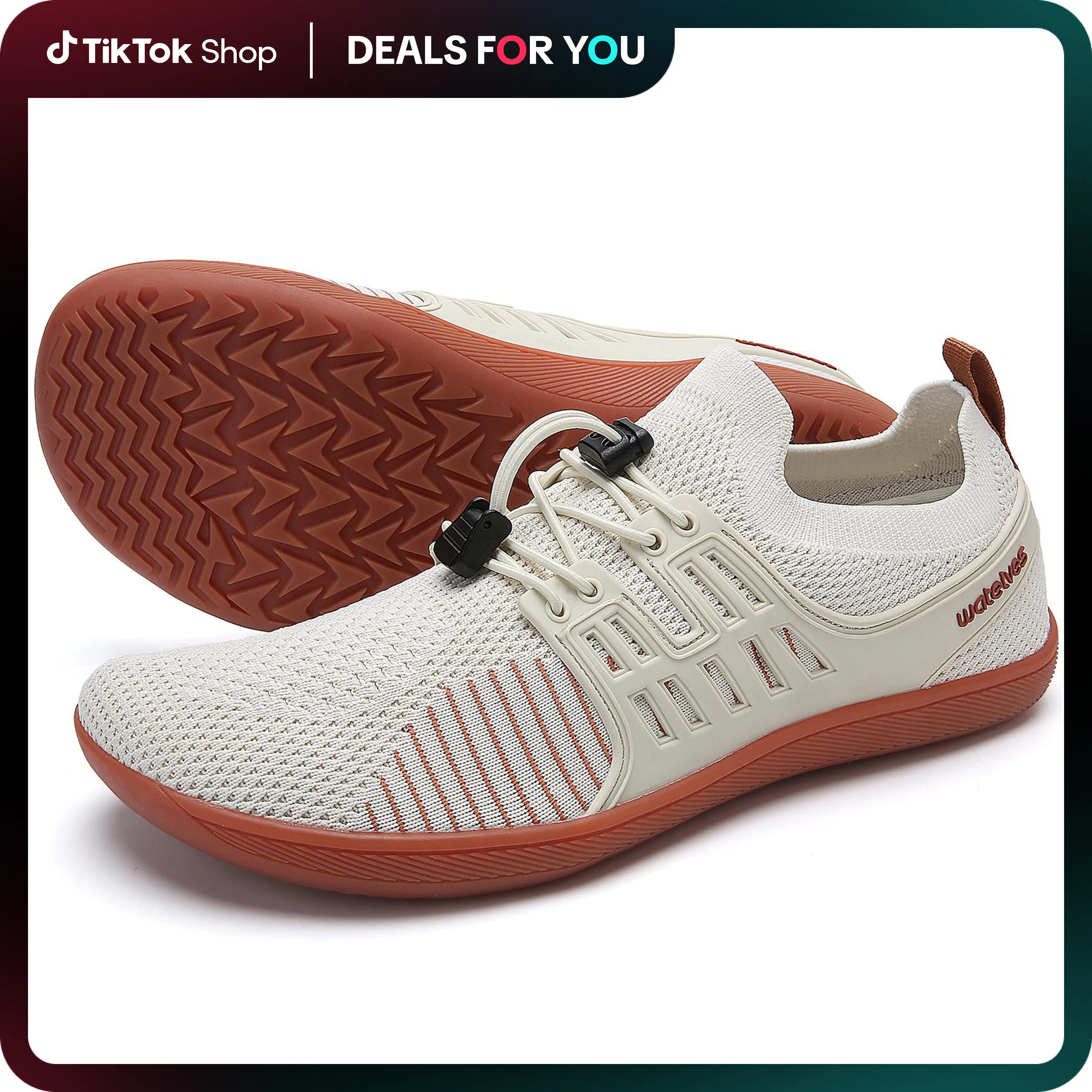 WateLves Barefoot Shoes Mens Wide Toe Walking Shoes Minimalist Cross-Trainer Shoes Zero Drop Sole Trail Running Sneakers dealsforyoudays