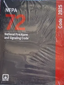 NFPA 72 National Fire Alarm and Signaling Code 2025 Regular Edition Paperback Book for Enhanced Safety Compliance