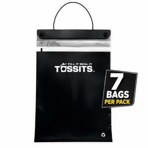 Tossits Car Trash Bags – Leakproof, Recyclable, 7 Bags per pack