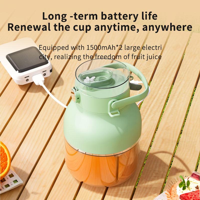 Portable Blender 17oz USB Rechargeable Juicer Cup – Smoothies, Protein Shakes & Fresh Juice in Seconds, Leakproof Travel Bottle for Gym, School, Summer & Outdoor Use