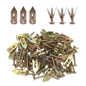 40PCS, Expansion Screw, 2025 Upgraded Self-Drilling Anchors Screws, Self Drilling Drywall Anchors with Screws, Drywall Anchors and Screw Kit, Easy Application No Drill or Holes in Wall. adjustable hook