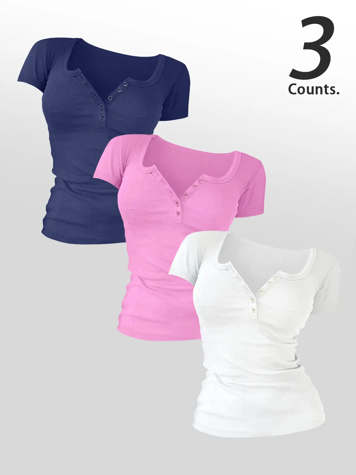 Navy blue + pink + white
