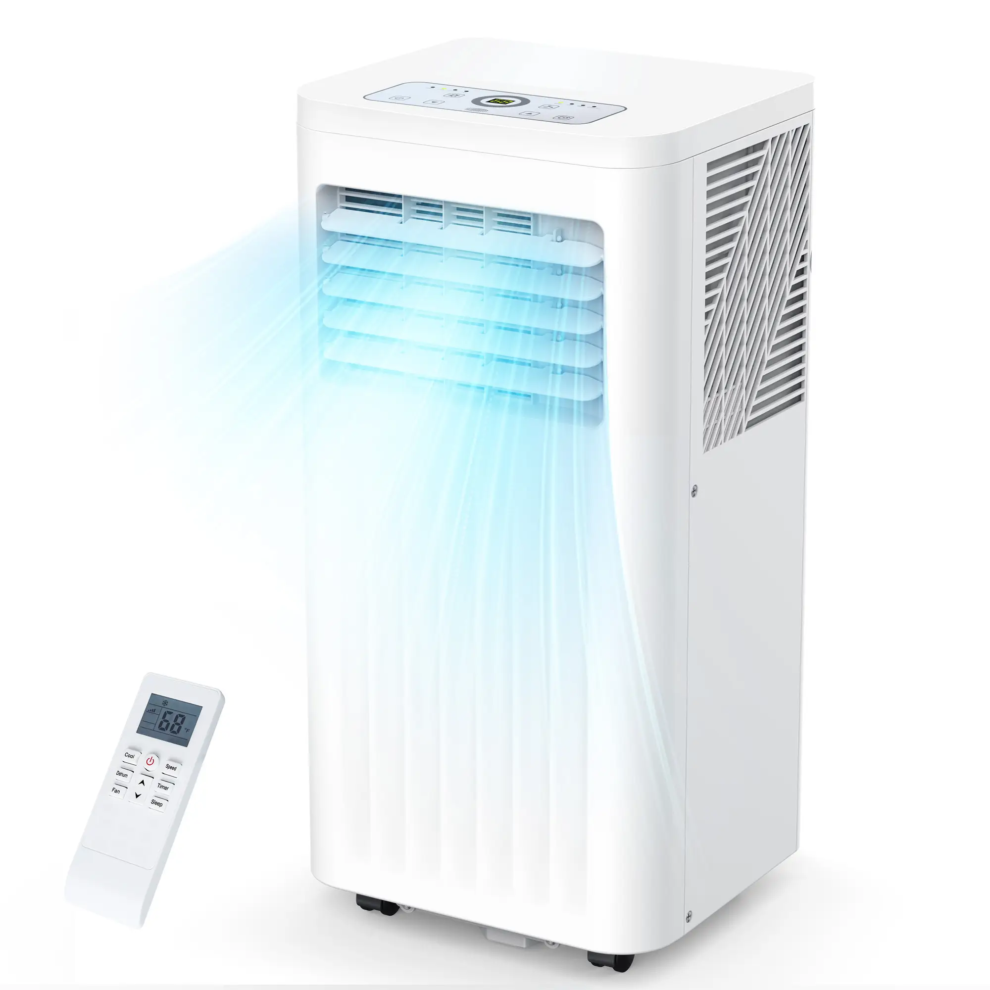 COWSAR 8000-13000 BTU Portable Air Conditioners Cool Room Up to 350-450 Sq.Ft, 3-in-1 Portable AC with Remote/LED Display/24Hrs Timer/Installation Kit