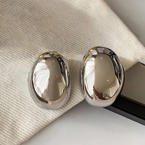 Geometric Design Stud Earrings, Casual Jewelry for Women, Simple Jewelry for Party, Daily Clothing Decor, Jewelry for Birthday Gift, Copper Earrings, Studs Earrings