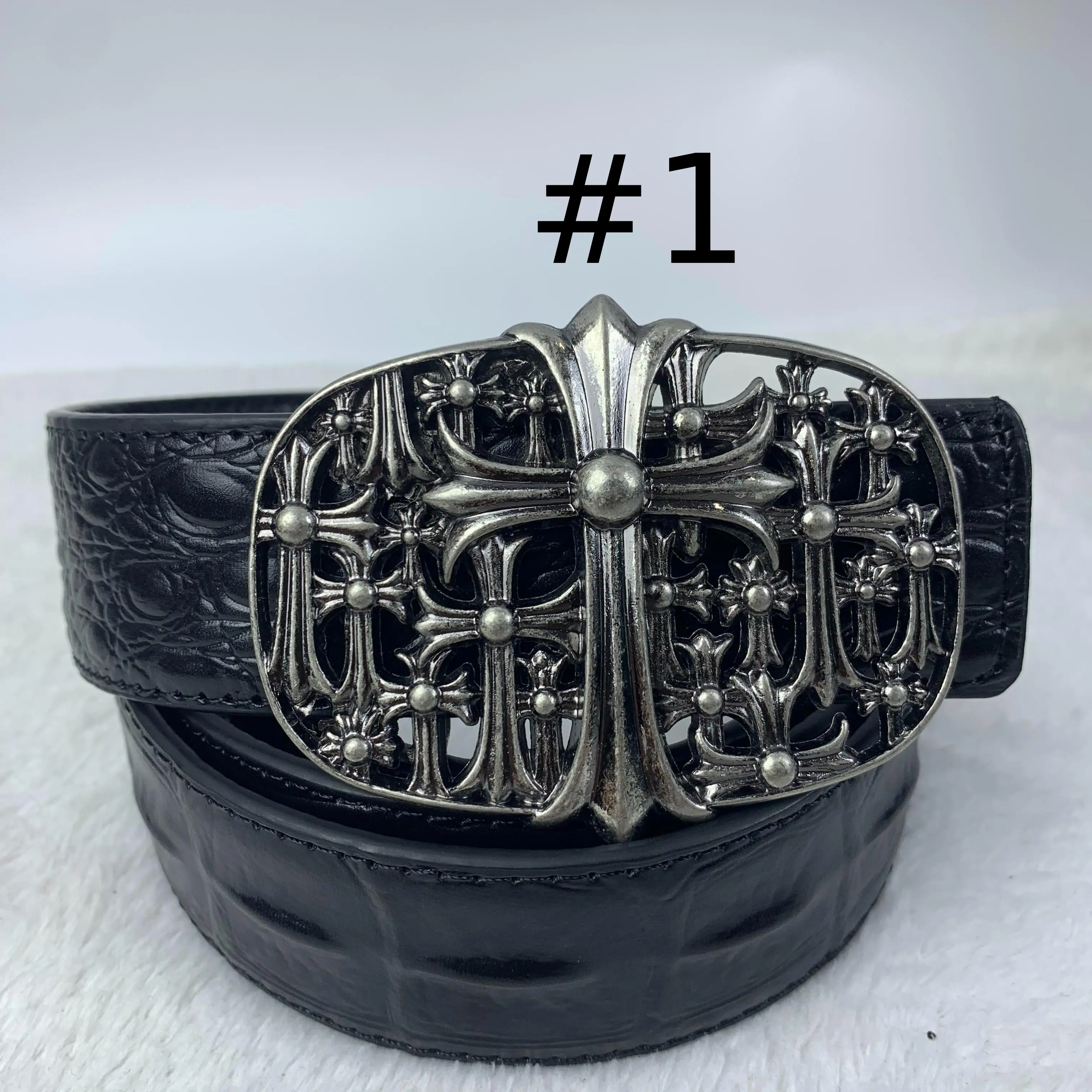 Vintage Black PU Leather Belt Adjustable Waist Belt with Ornate Antique Silver Statement Buckle, Retro Fashion Accessory