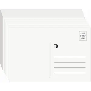 Blank Postcards for Mailing -  100 count White 4x6, Mailable Postcards Set Make Your Own Printable Postcards 300gsm/14pt Postcard Paper Cardstock for DIY Mailing Christmas Thanksgiving Painting