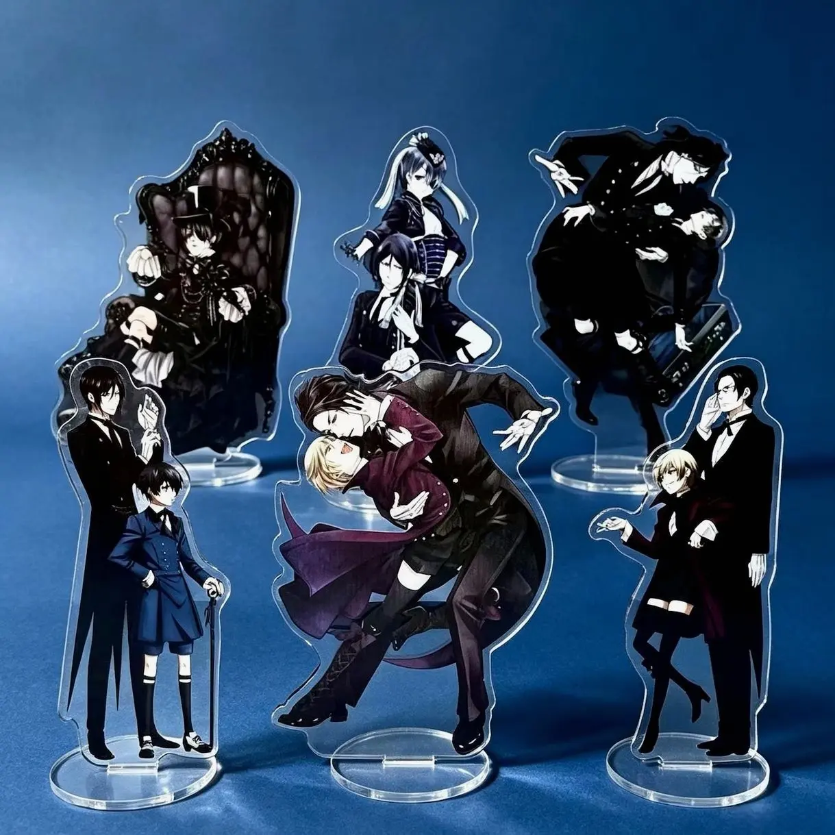 6 ops Black Butler Acrylic Standee, Sebastian Michaelis, Ciel Phantomhive, Gifts for Her