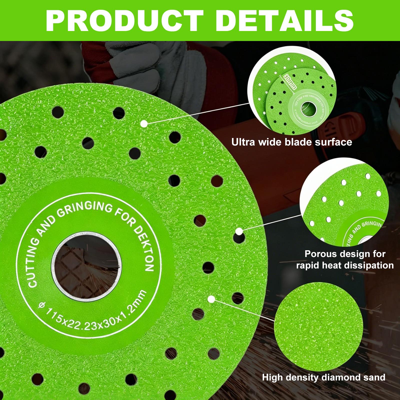 3PCS 4.5 Inch Ultra Thin Diamond Cutting Discs Set, Air Brazed High Performance Angle Grinder Saw Blades, Fast Precision Cutting Wheels for Ceramic, Glass, Marble, Granite, Porcelain Tile and Masonry Cutting Tool Kit drill bit woodworking tool tap 3PCS 4.5 Inch Ultra Thin Diamond Cutting Discs Set, Air Brazed High Performance Angle Grinder Saw Blades, Fast Precision Cutting Wheels for Ceramic, Glass, Marble, Granite, Porcelain Tile and Masonry Cutting Tool Kit drill bit woodworking tool tap