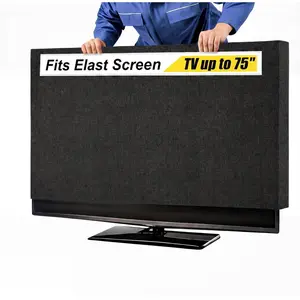 TV Cover for Moving - Fits 70-75 Inch Flat Screen TVs - Anti-Scratch & Tear Resistant Textile Screen Protector - Reusable TV Storage Cover for House Moving, Renovation & Dust Protection