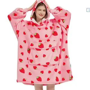 REDESS Kids Plush Oversized Track Suit with Sleeves, Large Front Pockets, Hoodie, Soft