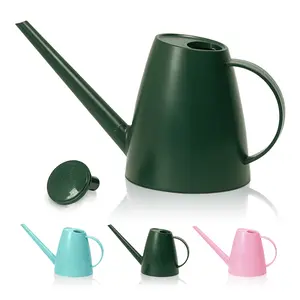 Bamworld Watering Can for Indoor Plants Long Spout Watering Cans for Garden Plants Indoor Outdoor Small Water Can for House Flower 1.8L 60oz 1/2 Gallon(DEEP GREEN）)