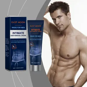 Intimate Hair Removal Cream for Men - Painless & Flawless Depilatory for Coarse Body Hair - Soothing Formula for Private Areas at Home
