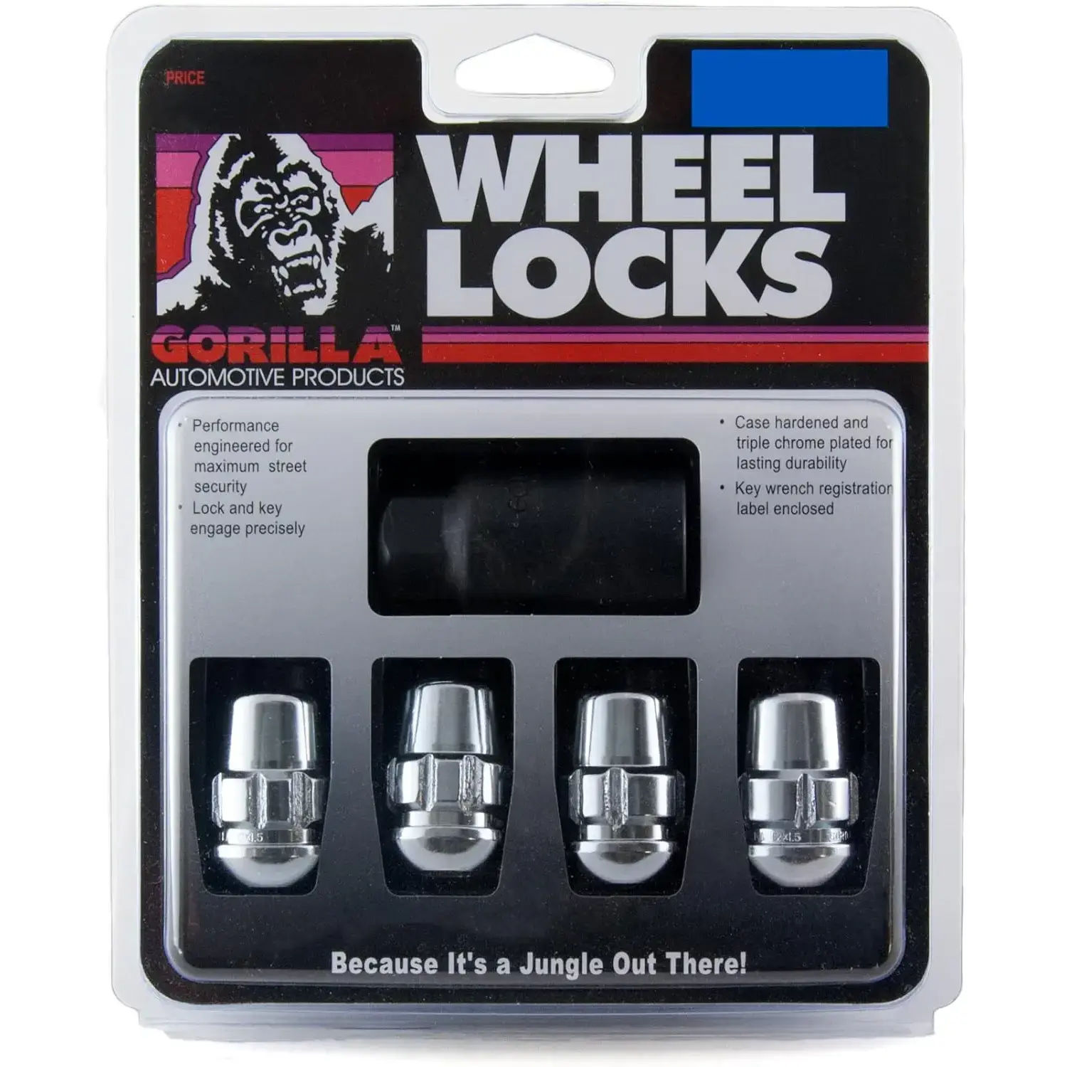 Automotive Products 38431XL Chrome Wheel Lock, Set of 4 (Seat 12mm x 1.50 Thread Size)