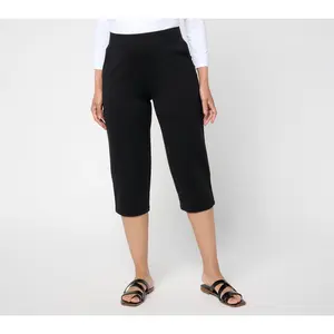 Denim & Co. Regular EasyWear French Terry Capri