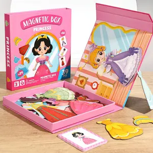 DIY Magnetic Dress-Up Game for Kids Ages 3-6, Educational Handmade Toy, Costume Change Puzzle, Perfect Gift, Pretend Play Set