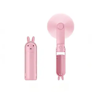 Portable Handheld Fan, Foldable Mini Fan with USB Rechargeable 1200mah Battery, Girls Eyelash Fan, Women Travel Outdoor Use, Personal Portable Fan