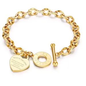 3Wise Trust in the Lord Charm Tarnish Free Bracelet for Women