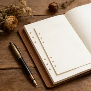 90 Sheets A5 Planner Refill Paper, 6-Holes College Ruled Notebook Paper