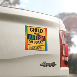 Autism Awareness Car Magnet: Child on Board, Special Needs Safety