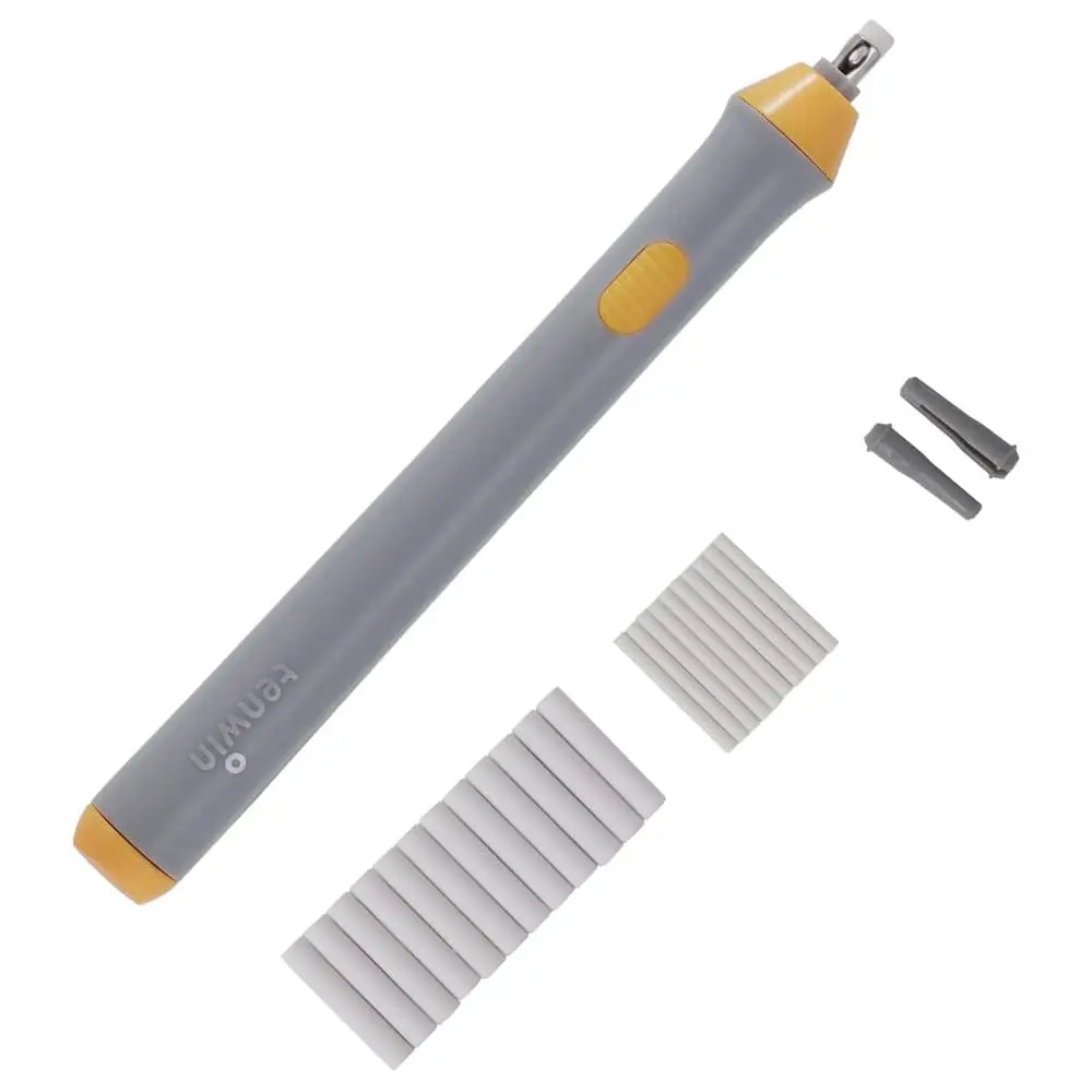 tenwin Electric Pencil Eraser for Sketching Pencils/Drafting/Drawing/Graphite Pencils, Couture Creations Creative Detailer Tool, Battery Operated Electric Eraser Kit for Artists, 22 Refills, Perfect Gift for Artists, back to school haul，school supplies