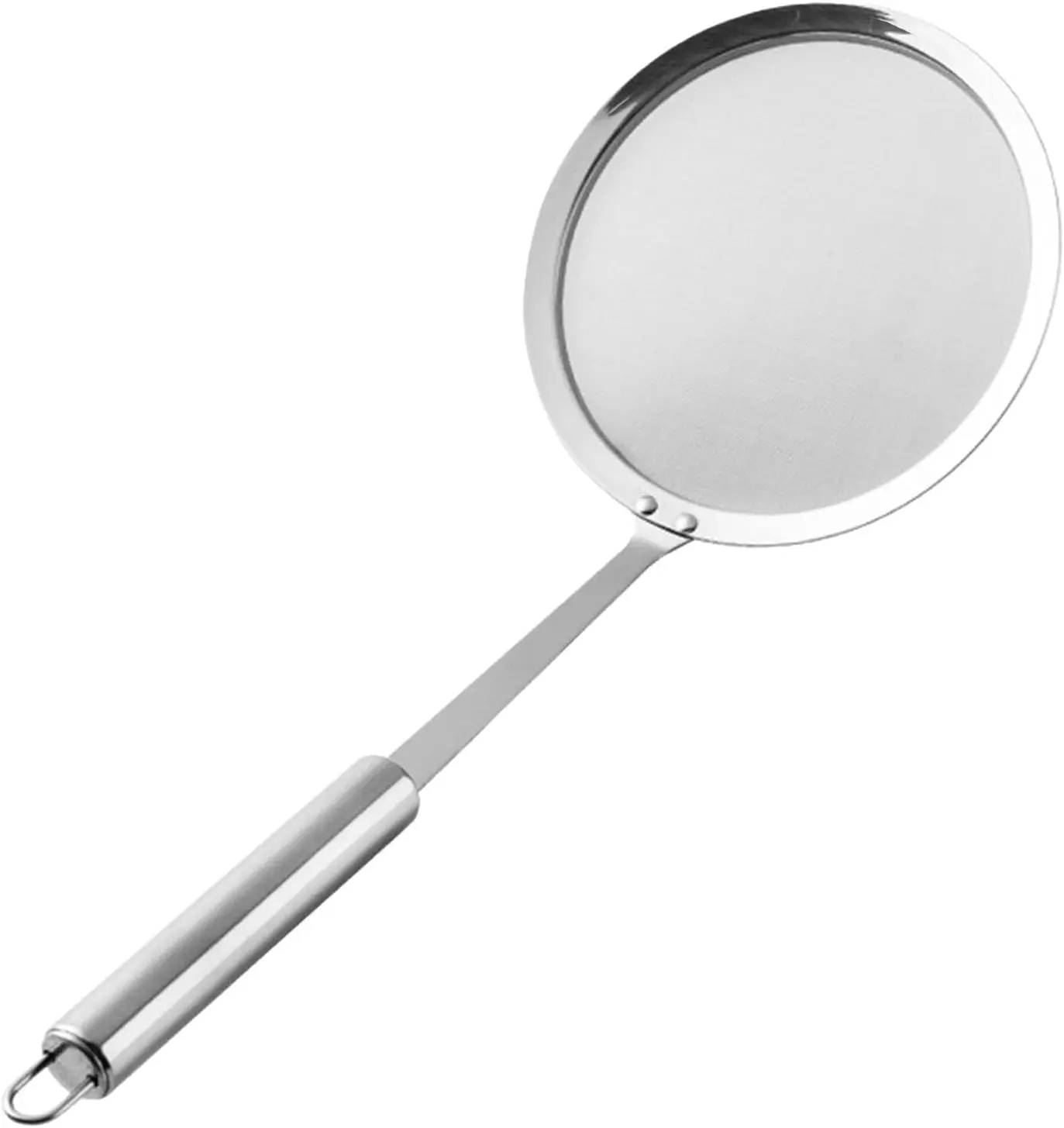 Stainless Steel Fine Mesh Strainer Spoon - Strainer Fine Mesh Skimmer | Beyond Draw Mesh Strainer, Cooking Food Strainer Ladle For Skimming Grease And Foam For Soybean Milk, Juices Kitchen