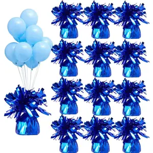 Dark Blue 100g Balloon Weights - 12 Durable Pieces for Parties Birthdays Weddings - Perfect for Decorating and Enhancing Celebration Events