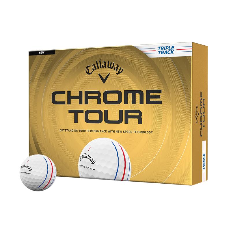 Callaway Golf Chrome Tour Triple Track Golf Balls in White