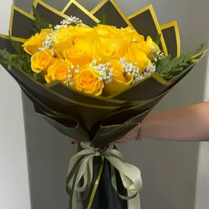 24 Wrapped Roses for Miami Delivery - Choose Your Color - Perfect for Special Occasions - Safe & Timely Arrival