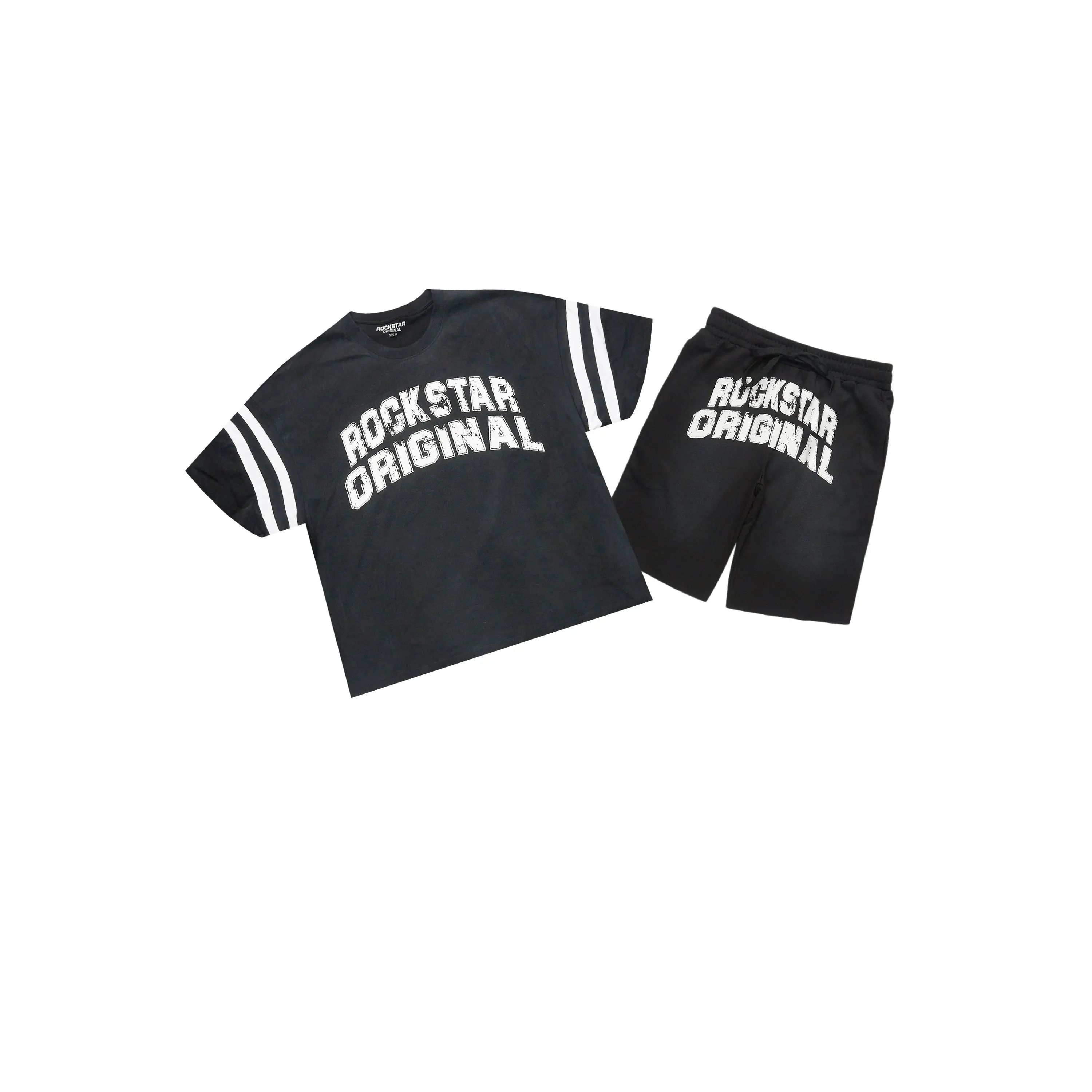 Tumo Black Crop Boxy Tee Short Set