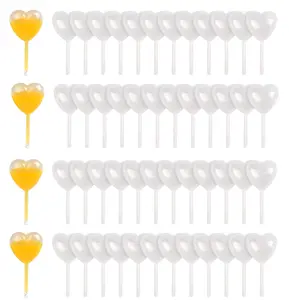 100PCS 4ml Clear Plastic Transfer Liquid Dropper Pipettes, Cupcakes Pipettes, Ice Cream, Mini Cakes, Waffles, Children's Painting, Kitchen Supplies