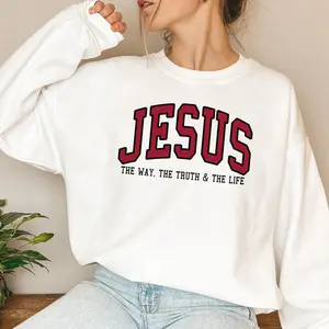 Christian Sweatshirt Jesus Sweatshirt Faith Sweatshirt - Trendy Crewneck Love Like Jesus Pray Sweatshirt