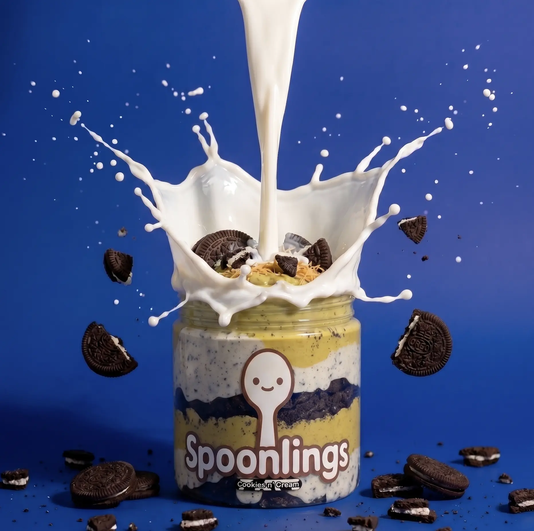 Cookies n' Cream (Oreo Style) Dubai Chocolate Pistachio Dip by Spoonlings - Kataifi Crunch Dessert Spread, 16 oz Snacks Creamy
