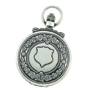 Charles-Hubert- Paris  47mm Mechanical Pocket Watch - Antique Chrome