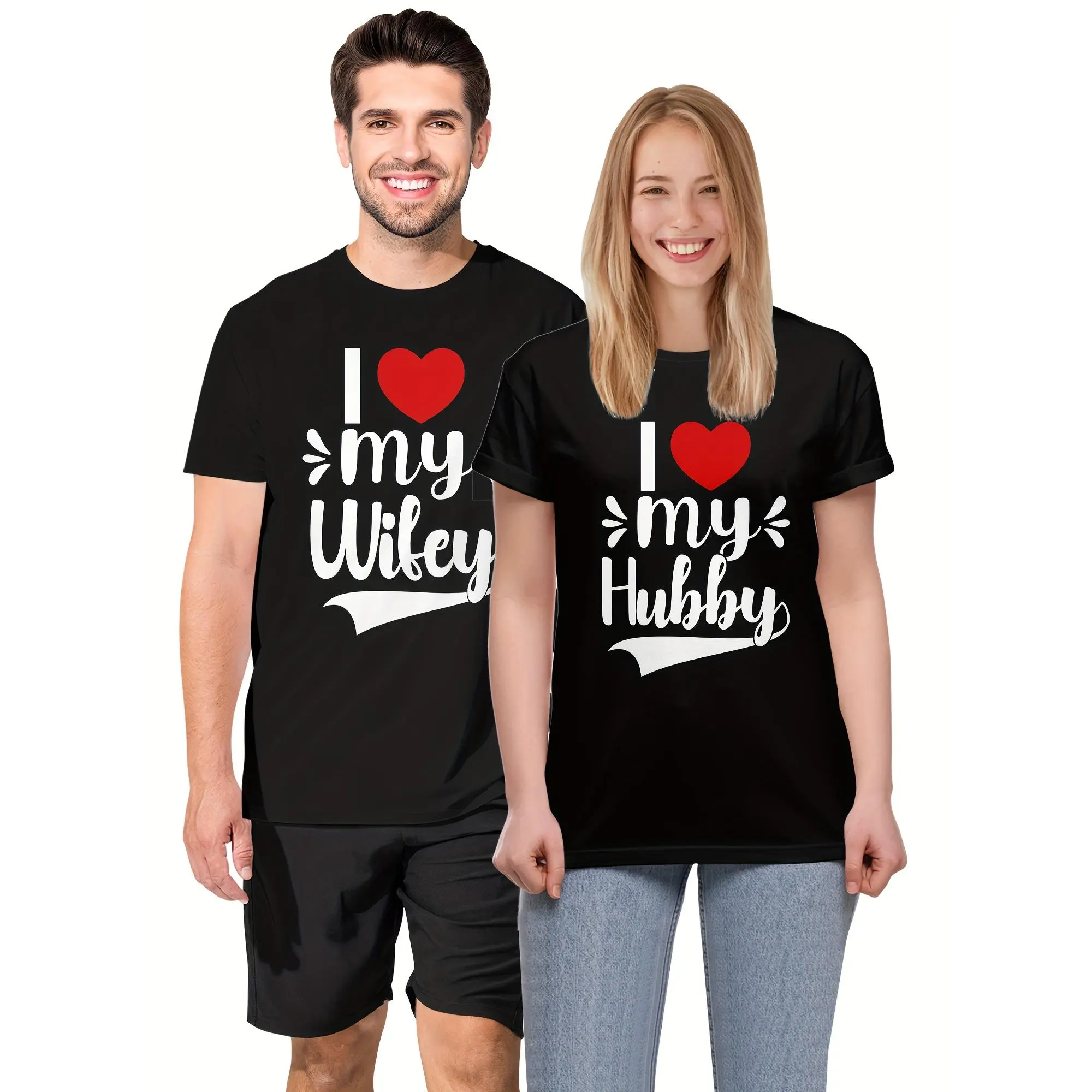 Couple Matching Shirt Personalized Couple Matching T shirt for couple Summer Casual Tee Top for Boyfriend Girlfriend t Shirts for Boyfriend Girlfriend Couple Gifts Valentine's Day Summer Outfit