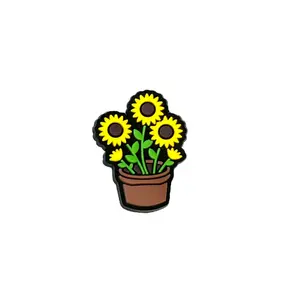 Sunflower Plant Croc Charm