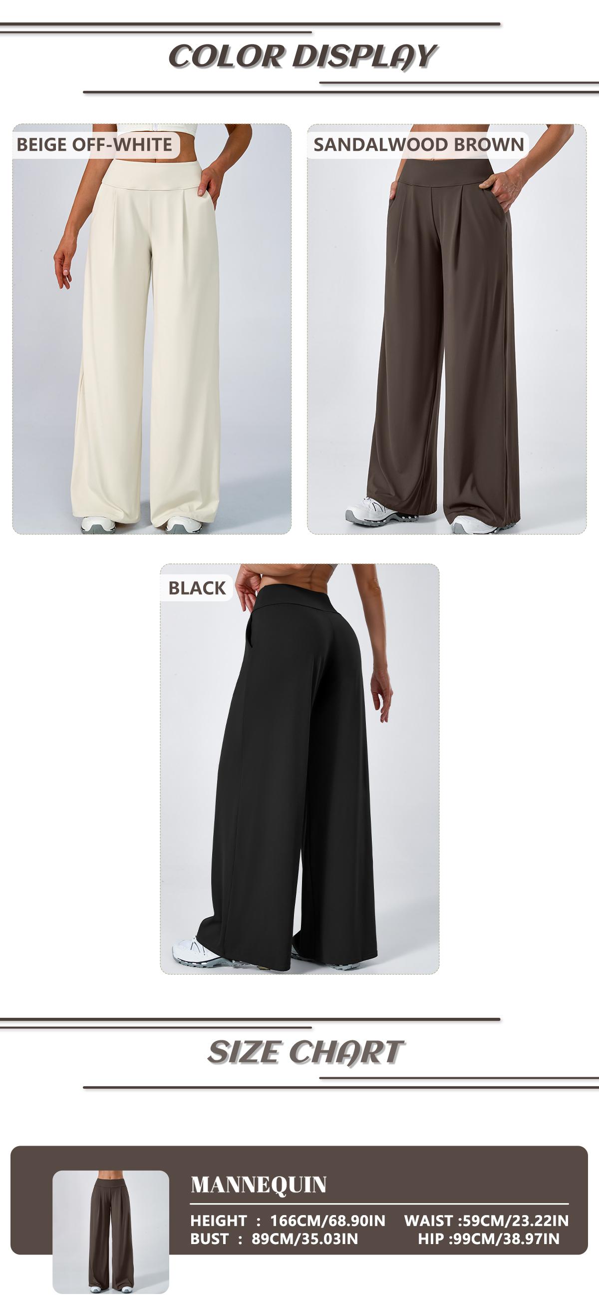 TIMEOFF Women's High Waist Wide Leg Pants, Buttery Soft Stretchy Fabric Workout Clothing with Pockets for Yoga and Casual Wear TIMEOFF Women's High Waist Wide Leg Pants, Buttery Soft Stretchy Fabric Workout Clothing with Pockets for Yoga and Casual Wear