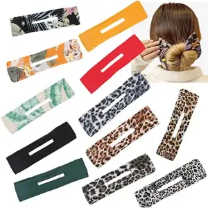 Rotating Hair Tie Lazy Twist Hair Styler Quick Hair Bun Floral Portable Flexible Hair Accessory cozy  clip hair french  pin