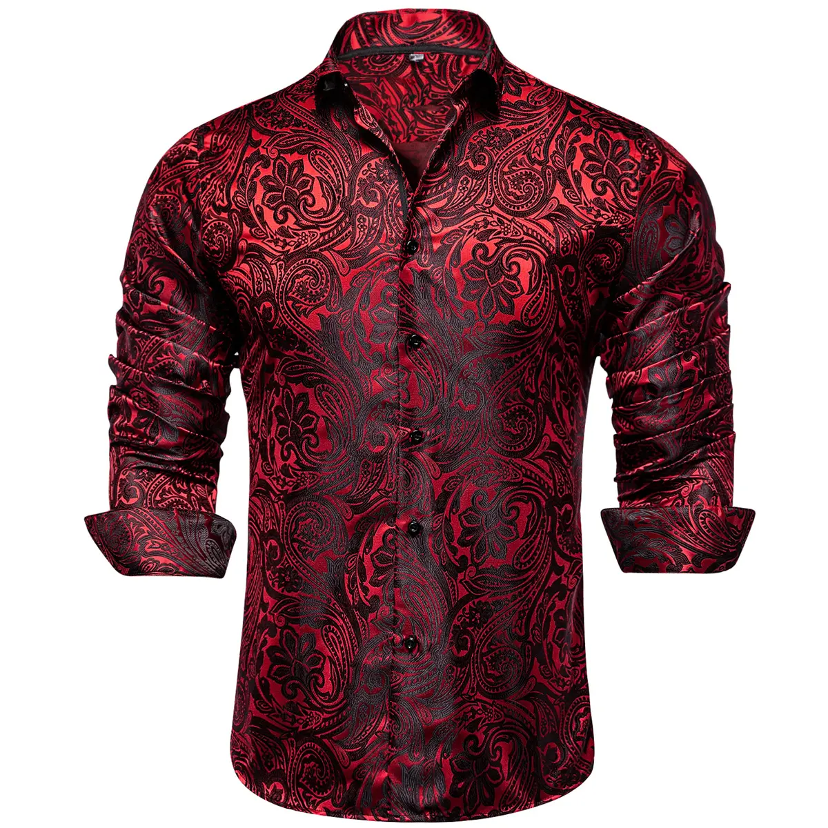 AILISUS Plus Size Men's Paisley Floral Dark Red Long Sleeve Dress Shirt Luxury Formal Casual Breathable Winkle Free Jacquard Button Down Shirts Men Shirts For Wedding Party Form Menswear Tropical - TikTok AILISUS Plus Size Men's Paisley Floral Dark Red Long Sleeve Dress Shirt Luxury Formal Casual Breathable Winkle Free Jacquard Button Down Shirts Men Shirts For Wedding Party Form Menswear Tropical - TikTok