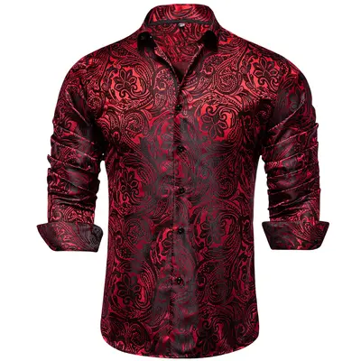 Green and Red Mens Dress Shirt - TikTok Shop