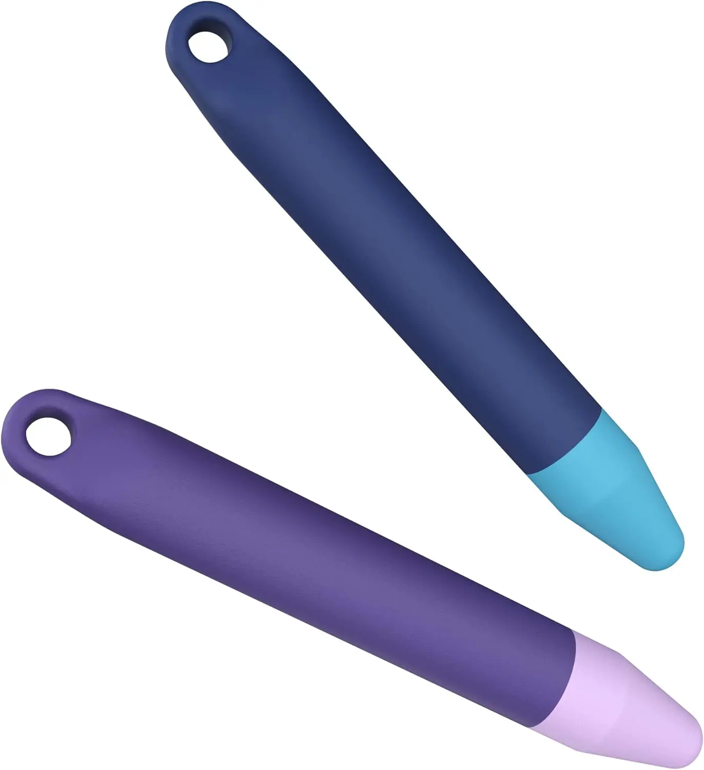 -Friendly Pens for Touch Screens - 2 Pack of Purple and Blue Stylus Pens Compatible with Kindle, iPad,