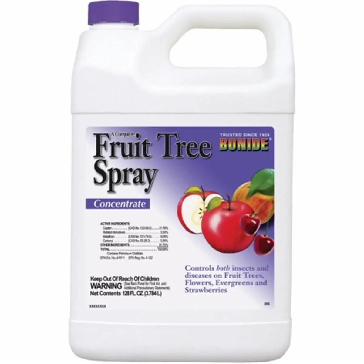 Bonide Captain Jack's Fruit Tree Spray Concentrate - 4-Gal Pest Control Spray with Malathion & Sevin, Insect Killer & Fungicide for Home Orchardists (BND205)