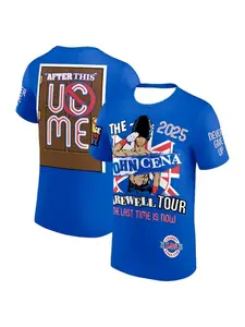 2026 John Cena Farewell Tour 2025 Las Vegas T-ShirtSummer Short Sleeve Women Tee Shirts Sports Clothing Kids Adults Surf T-shirt Tops Casual Style Shirt