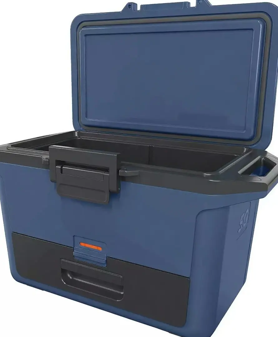 50 Qt Premium Portable Insulated Cooler - Ice Chest for Beach, Camping, Sports & Outdoor Activities